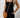 Black Smocked Sleeveless Wide Leg Jumpsuit with Pockets