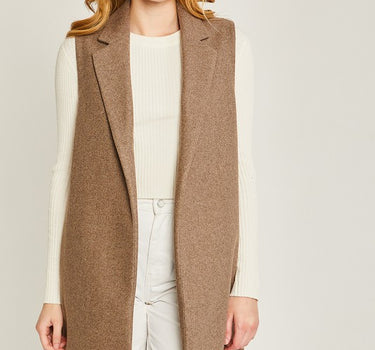 JQ Fleece Long Line Vest