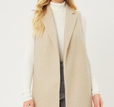 JQ Fleece Long Line Vest