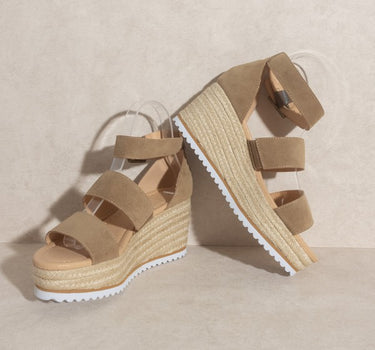 OASIS SOCIETY Slyvie - Double Strap Wedge Heel