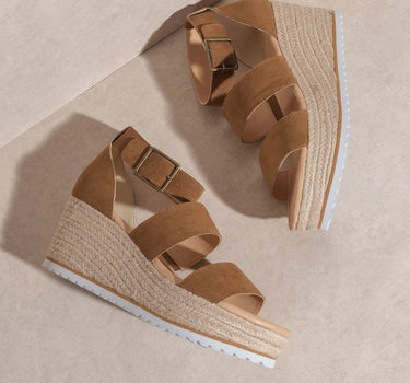 OASIS SOCIETY Slyvie - Double Strap Wedge Heel