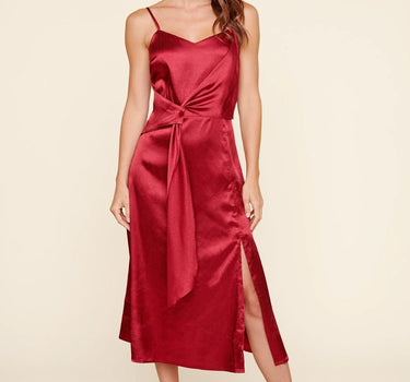 Maxine Satin Midi Dress