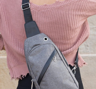 Cross Zip Sling Bag