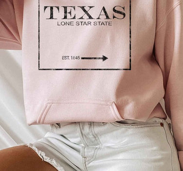 TEXAS LONE STAR STATE GRAPHIC HOODIE