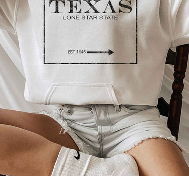 TEXAS LONE STAR STATE GRAPHIC HOODIE