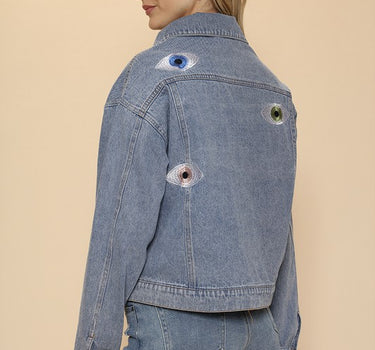 Eye denim jacket