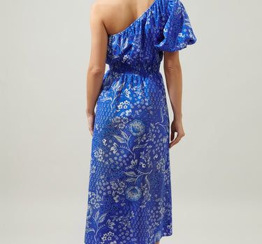 Amaya Mixed Print Bridgette One Shoulder Dress