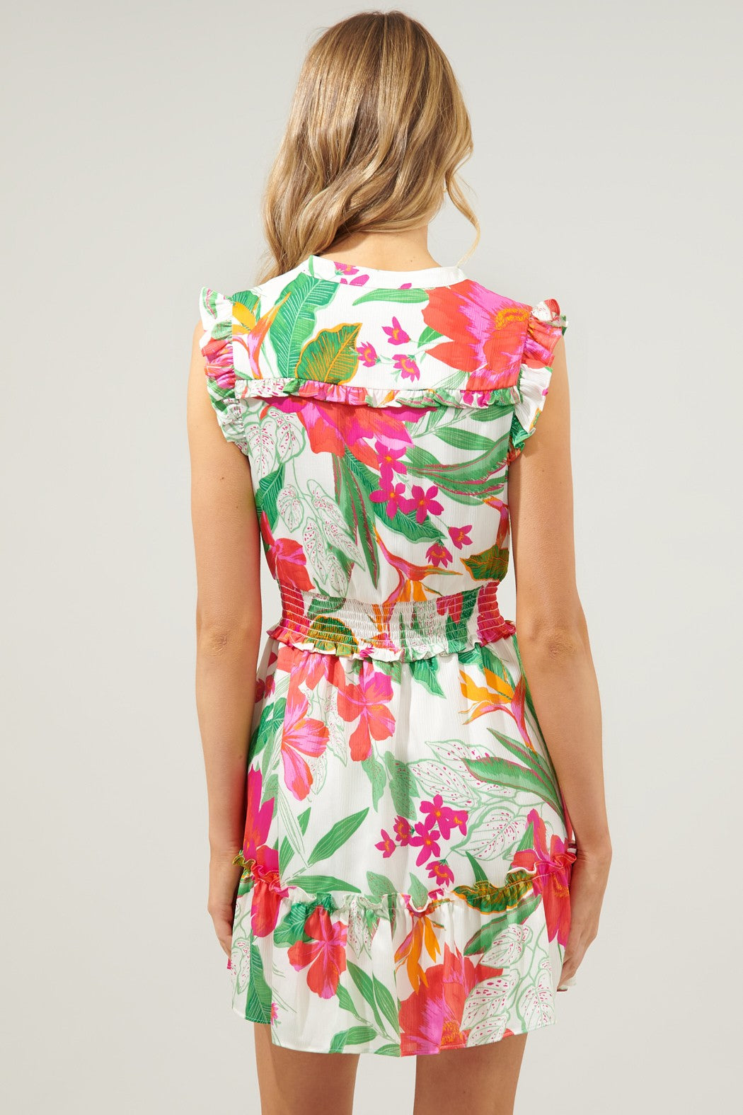La Costa Tropics Merrick Sleeveless Button Dress