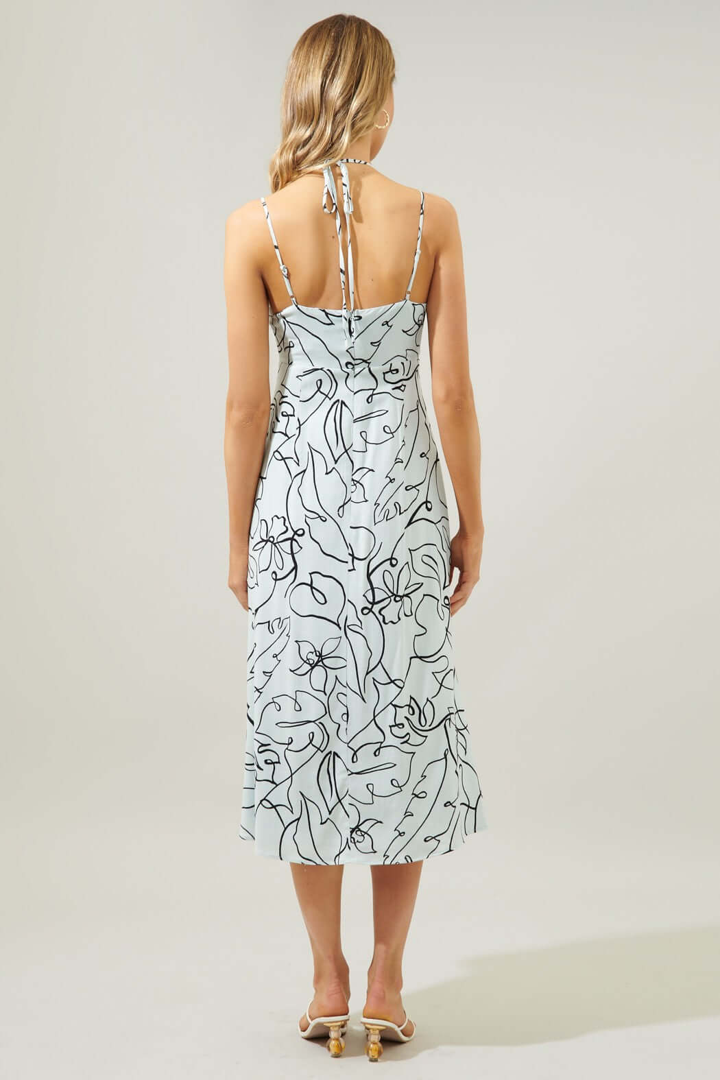 Grow With You Halter Cut Out Midi Dress