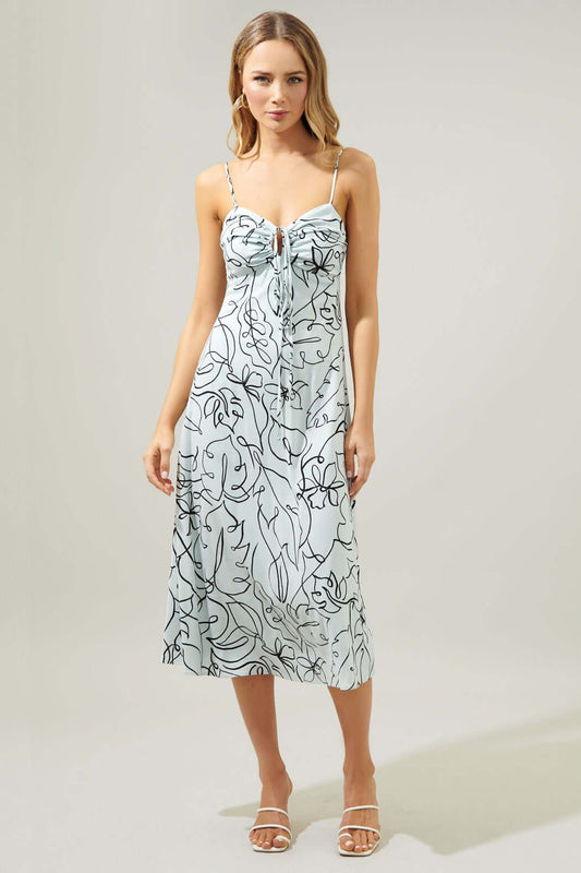 Grow With You Halter Cut Out Midi Dress