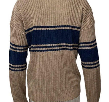 Ribbed polo sweater