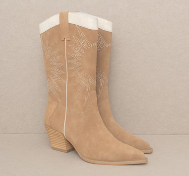 OASIS SOCIETY Halle - Paneled Cowboy Boots