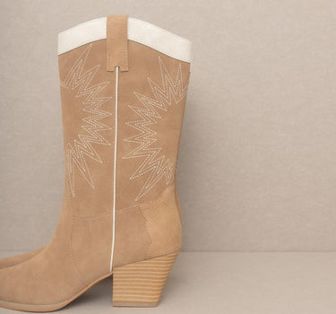 OASIS SOCIETY Halle - Paneled Cowboy Boots