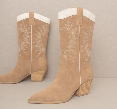 OASIS SOCIETY Halle - Paneled Cowboy Boots