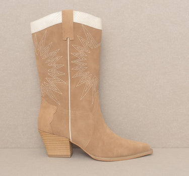 OASIS SOCIETY Halle - Paneled Cowboy Boots