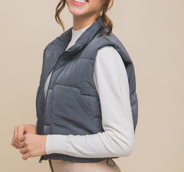 Puffer Vest With Pockets