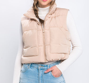 Puffer Vest With Pockets