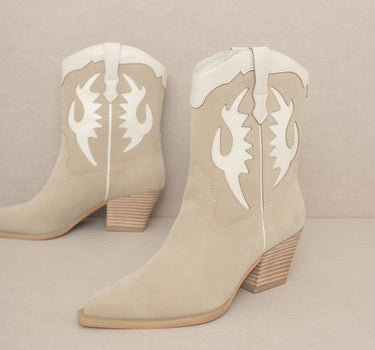 OASIS SOCIETY Houston - Layered Panel Cowboy Boots