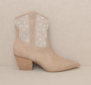 OASIS SOCIETY Cannes - Pearl Studded Western Boots