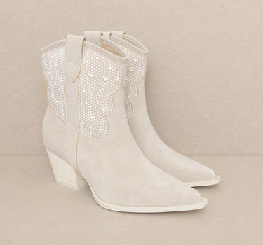 OASIS SOCIETY Cannes - Pearl Studded Western Boots