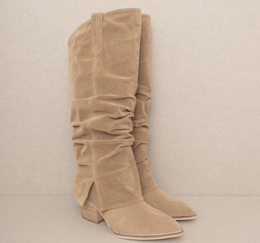 OASIS SOCIETY Thea - Fold Over Slit Jean Boots