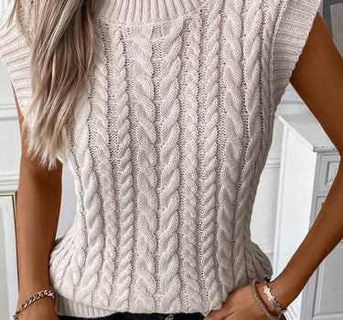 Alixia Ribbed  Knit Sweater Vest