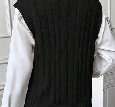 Alixia Ribbed  Knit Sweater Vest