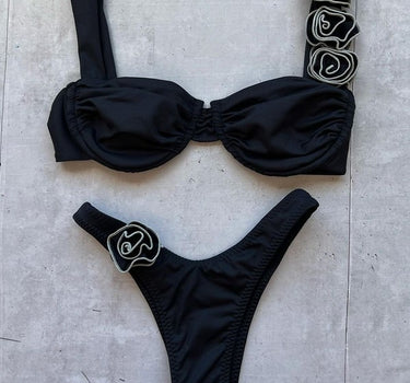 Two piece rose bikini