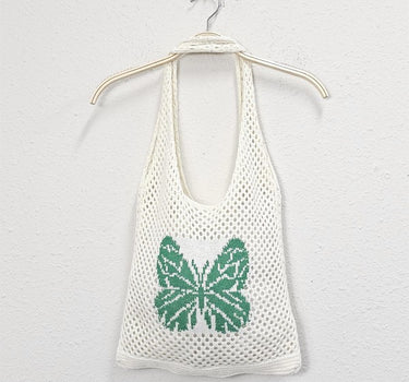 Butterfly Crochet Tote Bag