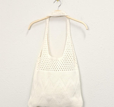 Zigzag Crochet Tote Bag