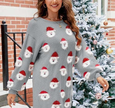 Santa sweater dress