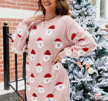 Santa sweater dress