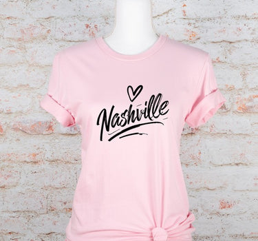 Cursive Nashville Crewneck Graphic Tee