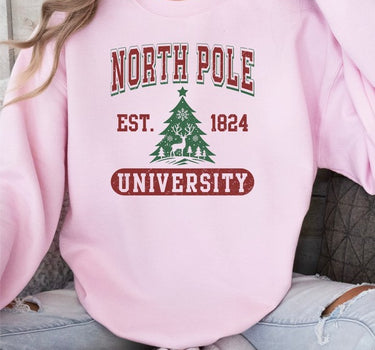 North Pole University Cozy Crewneck Sweatshirt