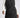 Black Longline Quilted Stand Collar Puffer Vest