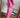 Bright Pink Solid Seamed Zipper Jacket and Drawstring Waist Pants Set