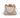 Women's small straw solid color streetwear pearls lock clasp straw bag