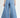 Beau Blue Mineral Wash Button Fly Waist Wide Leg Jeans