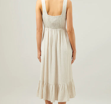 Sunnyvale Linen Jumper Midi Dress