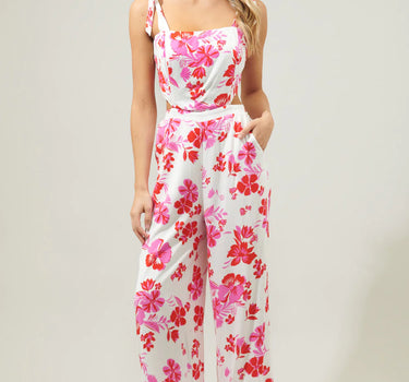 Maui Floral Harley Cutout Jumpsuit