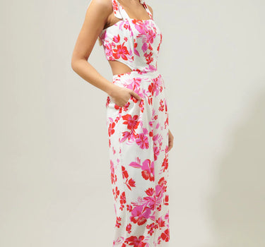 Maui Floral Harley Cutout Jumpsuit