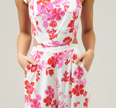 Maui Floral Harley Cutout Jumpsuit