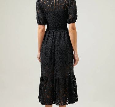 Fleur De Lis Lace Midi Dress