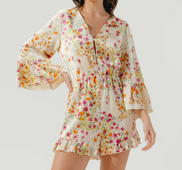 Marcia Summer Lovin' Bell Sleeve Romper