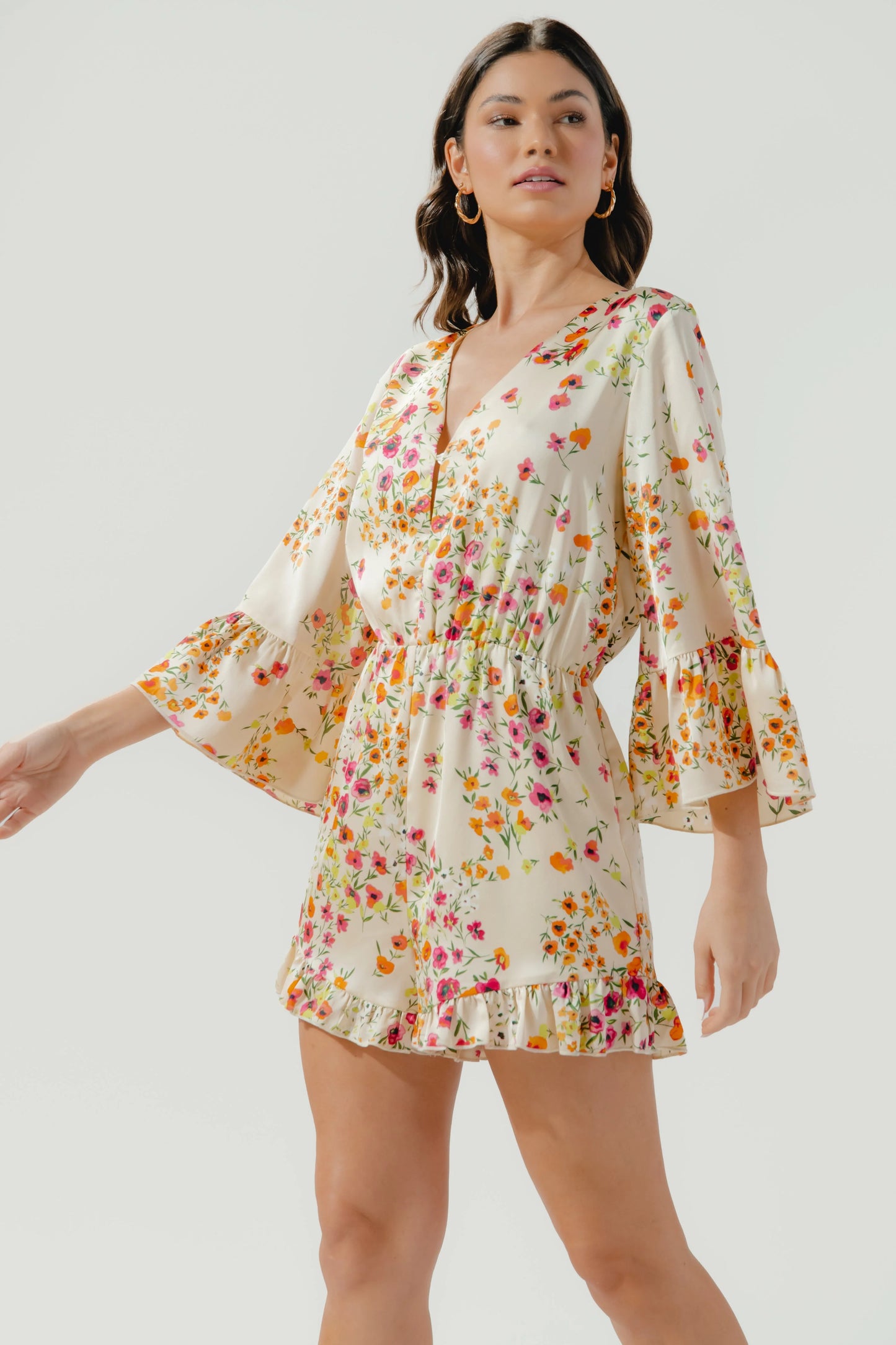 Marcia Summer Lovin' Bell Sleeve Romper