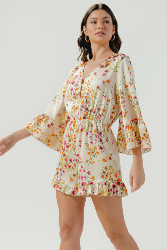 Marcia Summer Lovin' Bell Sleeve Romper