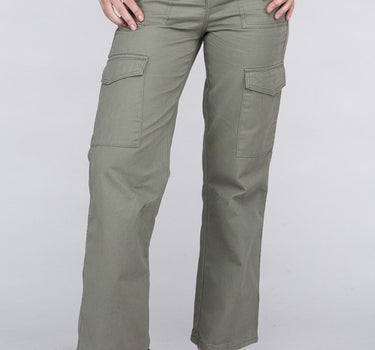 Everyday Wear Elastic-Waist Cargo Pants