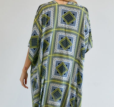 Printed Short Sleeve loose Kimono