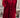 Fiery Red Long Sleeve Ruffle Velvet Button Up Dress