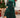 Blackish Green Velvet Frilled up Neck Ruffled High Waist Plus Size Midi Dress